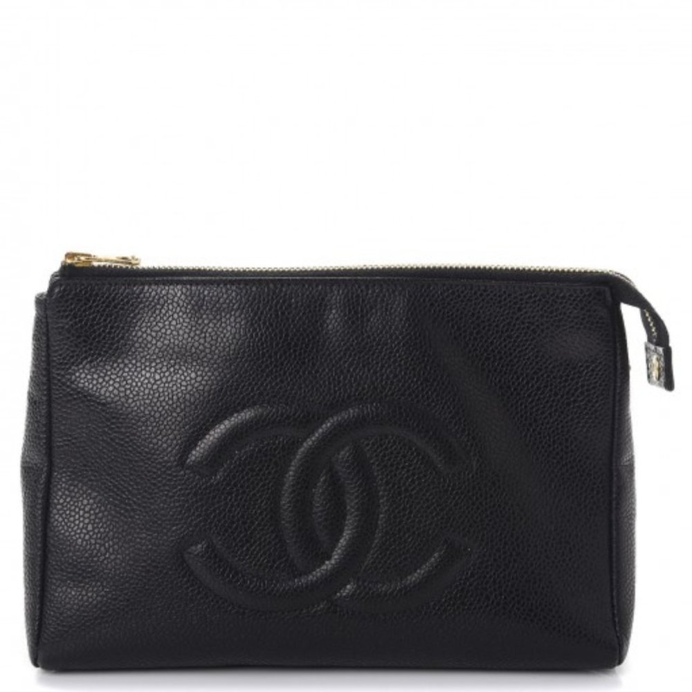 CHANEL Cavier Timeless CC Cosmetic Pouch
